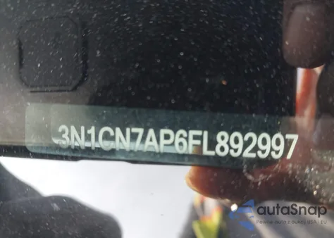 2015 Nissan Versa 1.6 Sv from USA, damaged, VIN 3N1CN7AP6FL892997